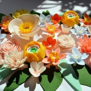 Felt Flower Mixed Bouquet
